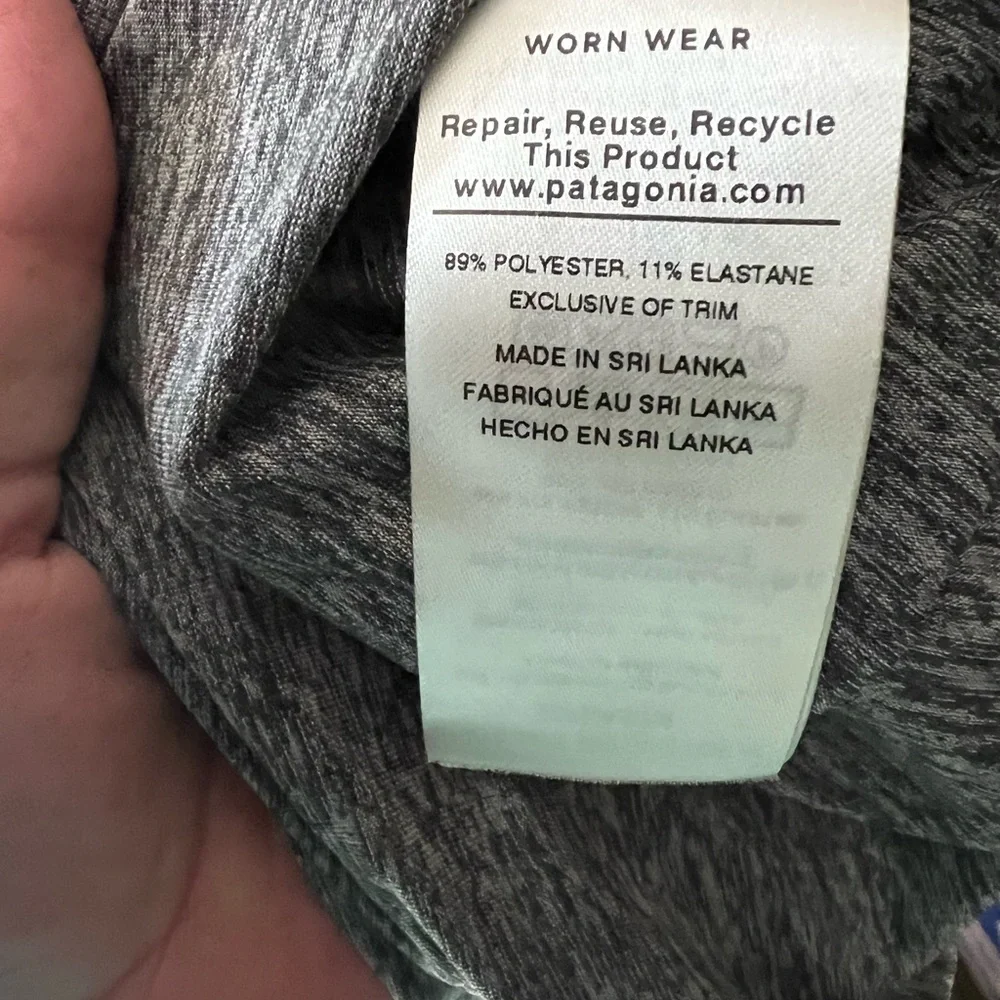 Patagonia women’s seabrook twist dress in grey.